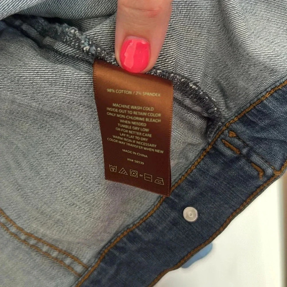 Kut from the Kloth Jean Jacket Amelia Women’s Size Small Blue Short Denim Active - Picture 5 of 12